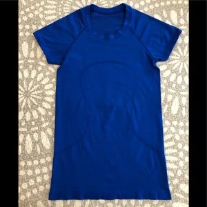 Lululemon royal blue size 4 exercise top